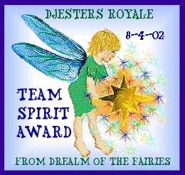 The first Team Spirit Award since I've run the team!!!